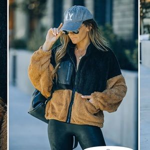 Vici Zip Up Sherpa Jacket